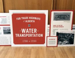 water transportation exhibit panels